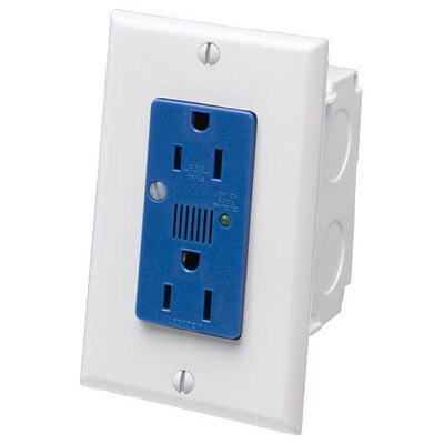 Leviton AC Power Module, Junction Box, 1-Duplex Receptacle, Surge